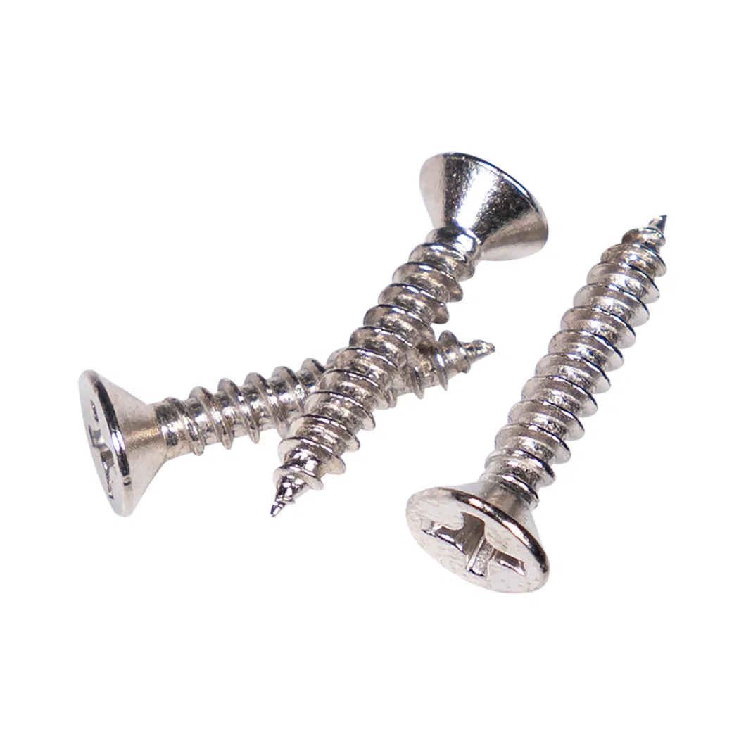 Factory Produce M2 Cross Round Head Tail Cutting Self Tapping Screw