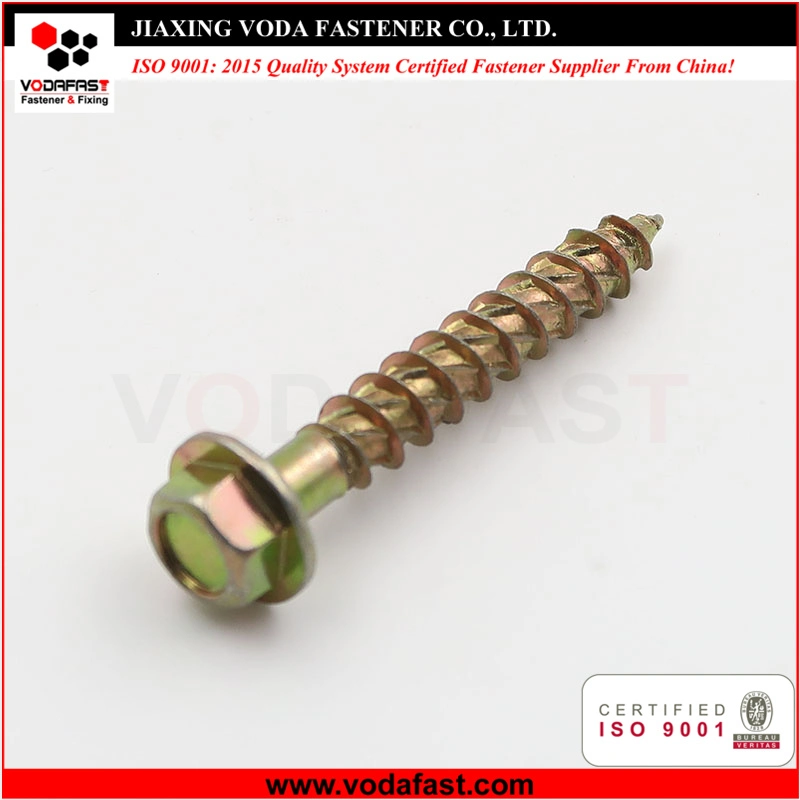 Vodafast Hex Washer Head Self Tapping Screw Yellow Zinc Plated