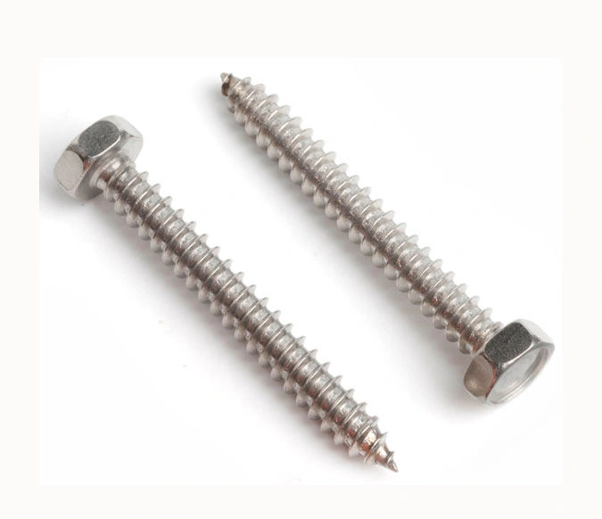 DIN7976 Galvanized Carbon Steel Stainless Steel Hex Flange Head Self Tapping Screw Machine Screw Bolt