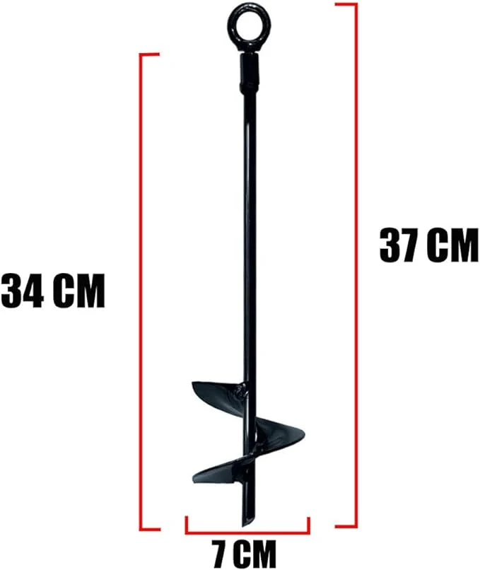 Metal Swing Anchor Heavy Duty Tent Stakes Ground Anchors Screw