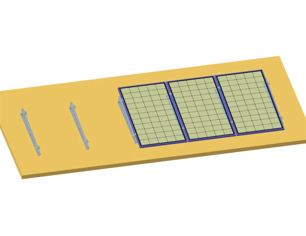 Aluminium Rack Tripod Bracket Solar Panel Flat Roof Mounting Kits Ballast Structure Support Triangle Ballasted Mount