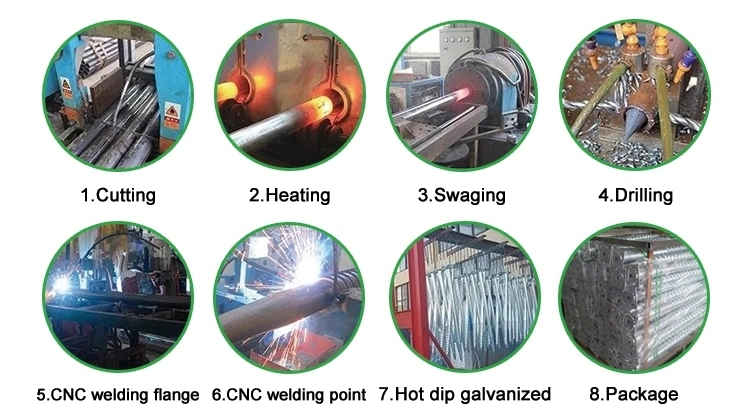 Easy Installation Ground Screw for Solar Mounting Racking Systemm