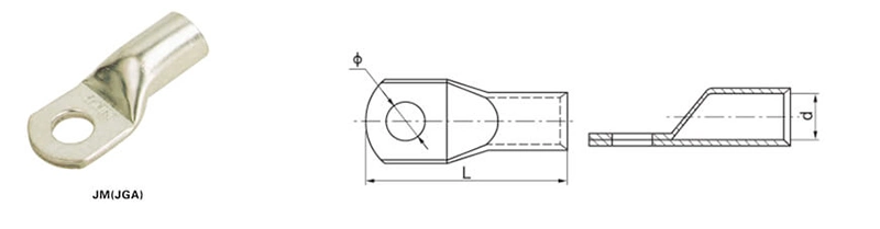 Jga Jm Sc Battery Copper Ground Lugs Terminals Connector Cable Lug