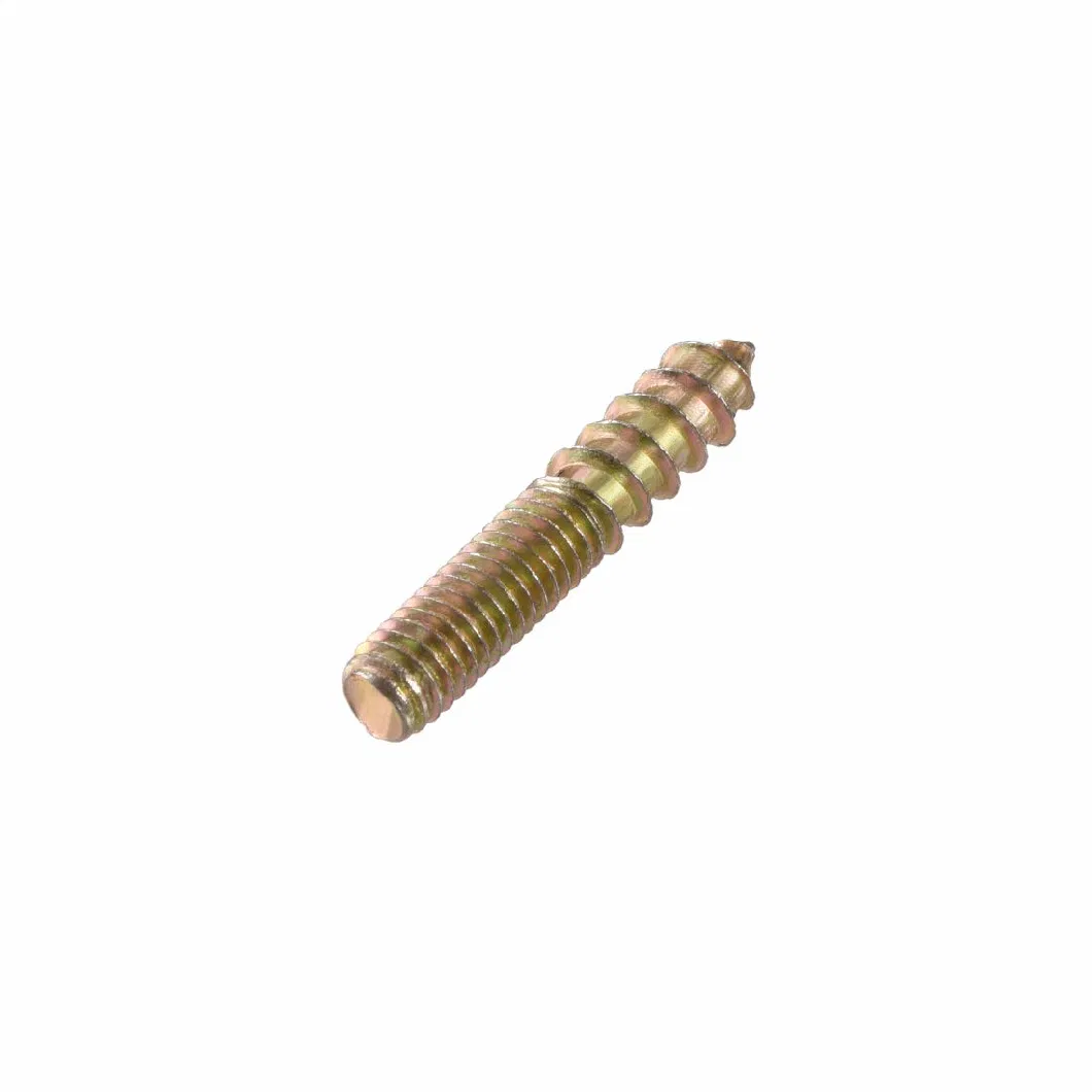 M6 Hanger Bolts Length 1-3/8&quot; (35mm) Double Head Bolts Self-Tapping Furniture Bolts