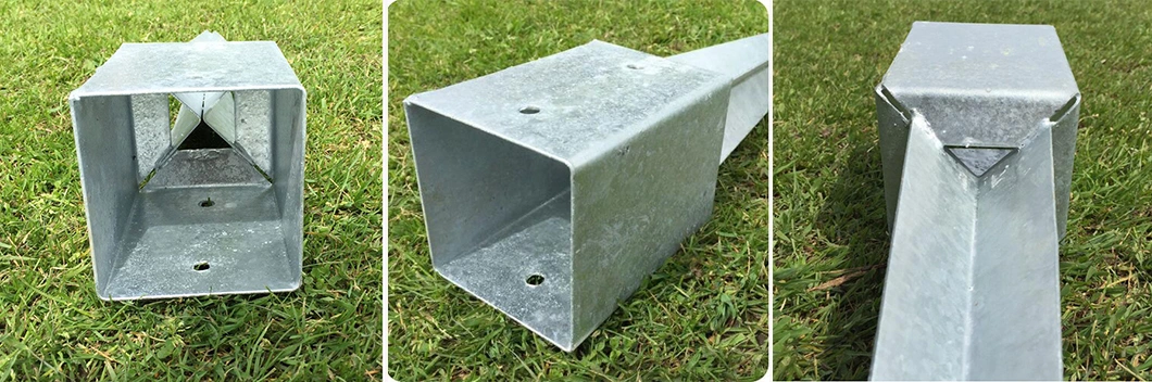 No Dig Ground Anchor Durable Hot Dipped Galvanized Ground Screw Stirrup