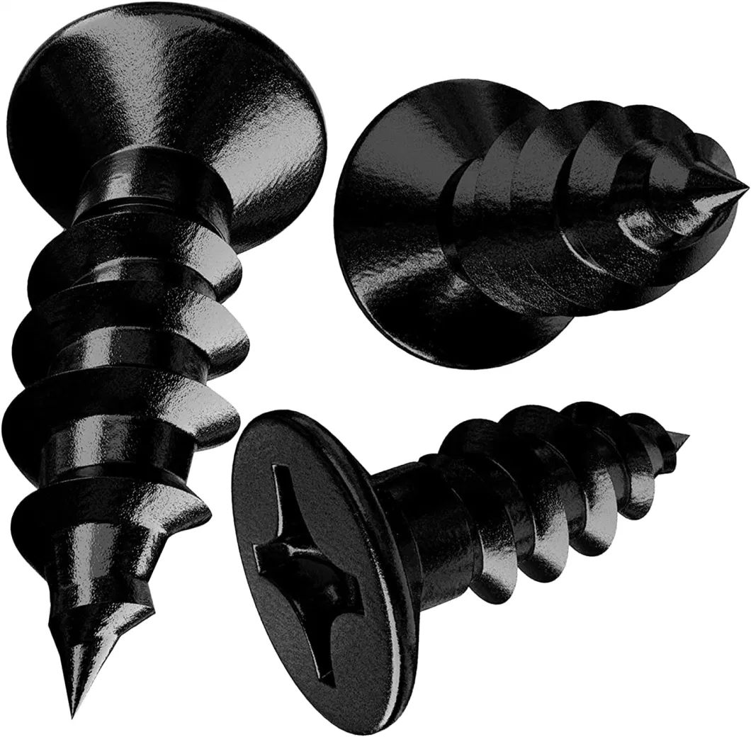 Black Small Flat Countersunk Head Tapping Screw Self Tapping Screws