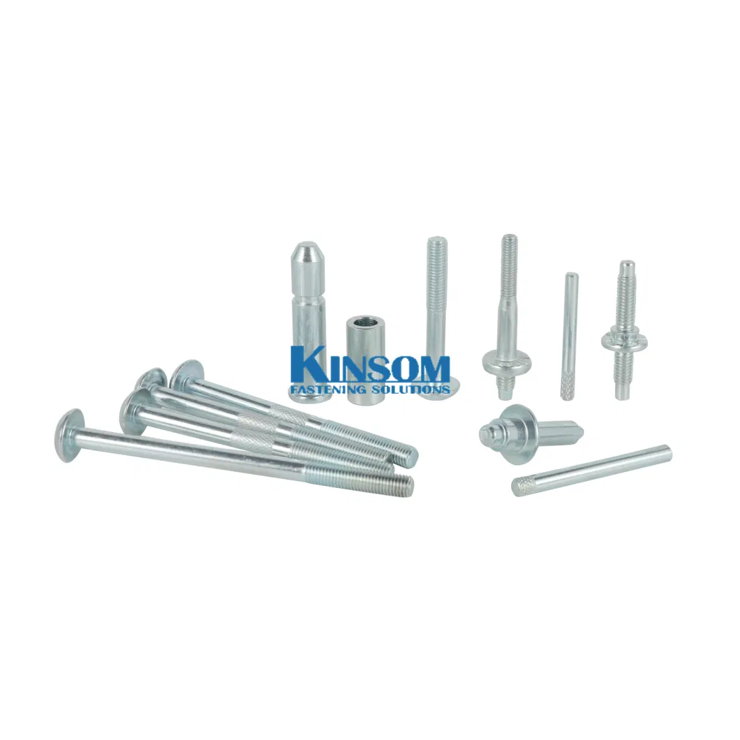 Steel Plain Oiled Machine and Self Tapping Thread Double Head Bolts