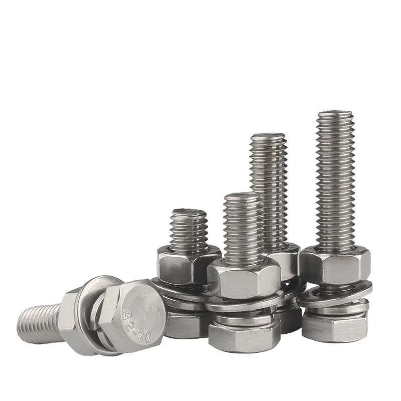 DIN933 DIN931 OEM Fasteners Ss201 SS304 SS316 Stainless Steel Hex Bolt