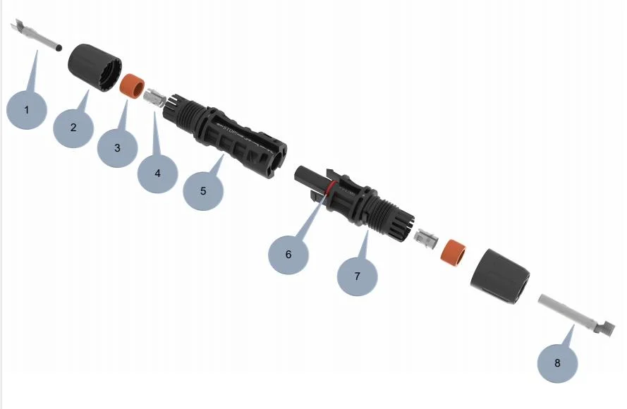 IP68 1000V Mc4 Solar Connector for Solar Energy