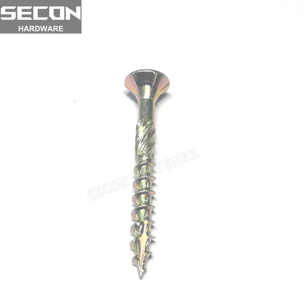 Made in China Yellow Zinc Thread Cutting Screw C1022 Carbon Steel Wafer Truss Head Self Tapping Screw for Plastic