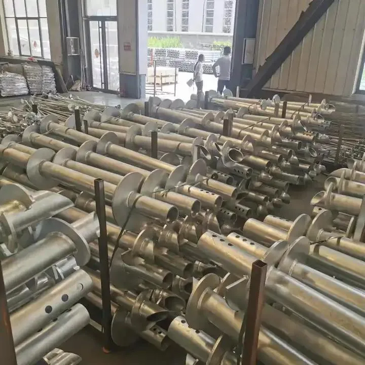 Customized HDG Steel Ground Foundation Screw Helical Pile