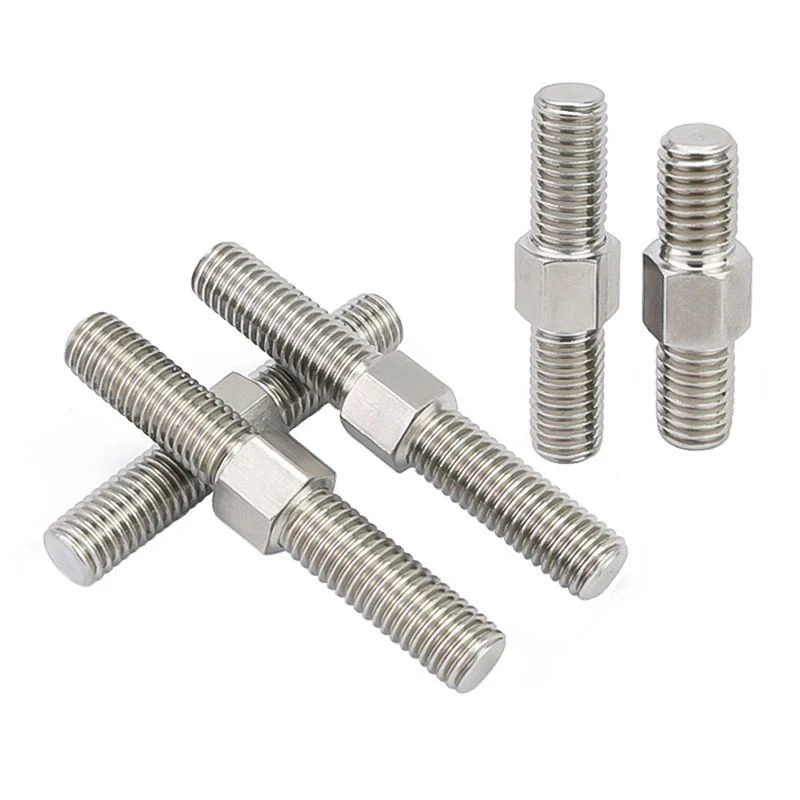 Double Thread Bolt with Six Lobe Head Stud Automotive Car Fastener Fixing Fitting Stud Self Tapping and Machine Thread /Torx Driver Stud Auto Spare Parts