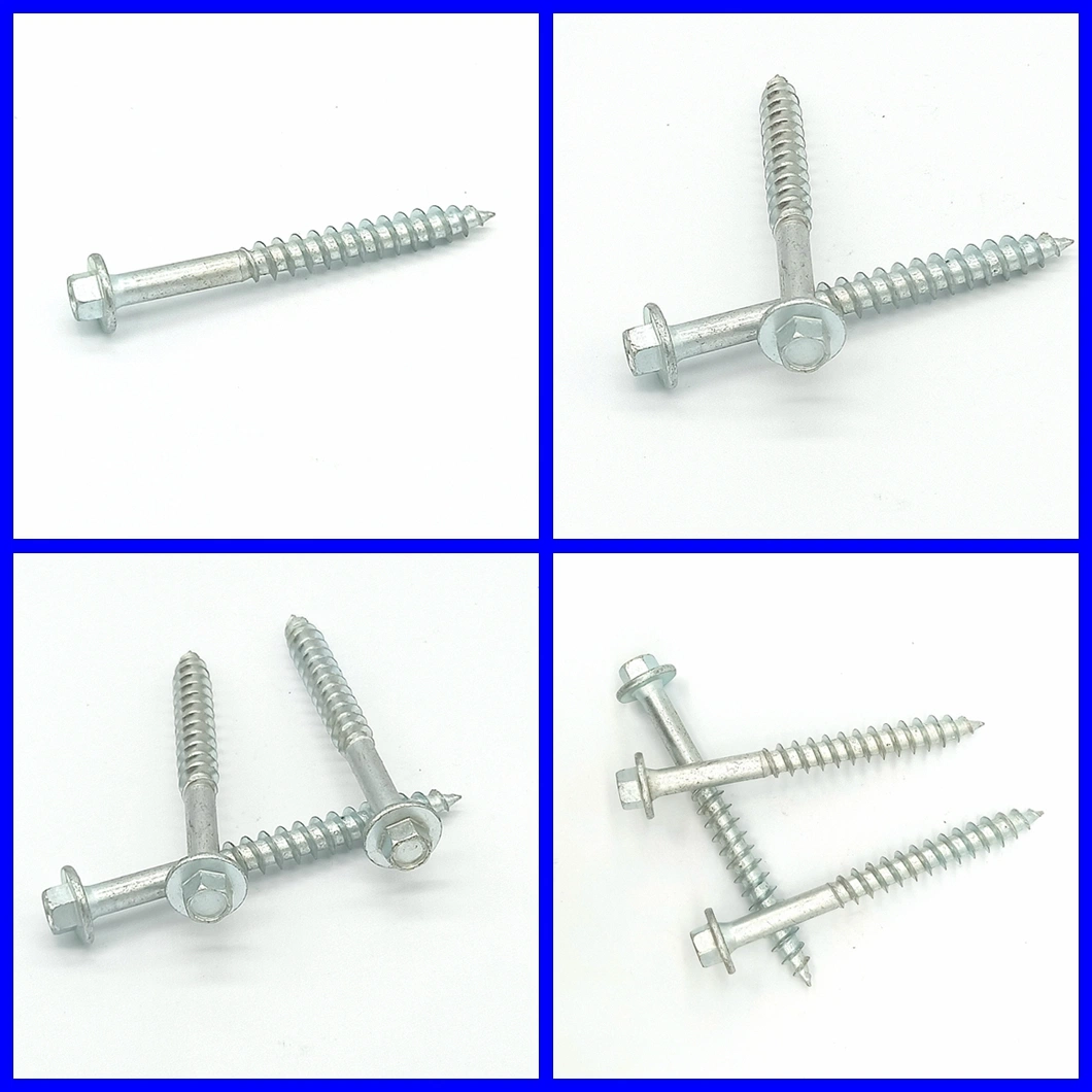 Metric Galvanized Hex Washer Head Self Tapping Long Wood Screws