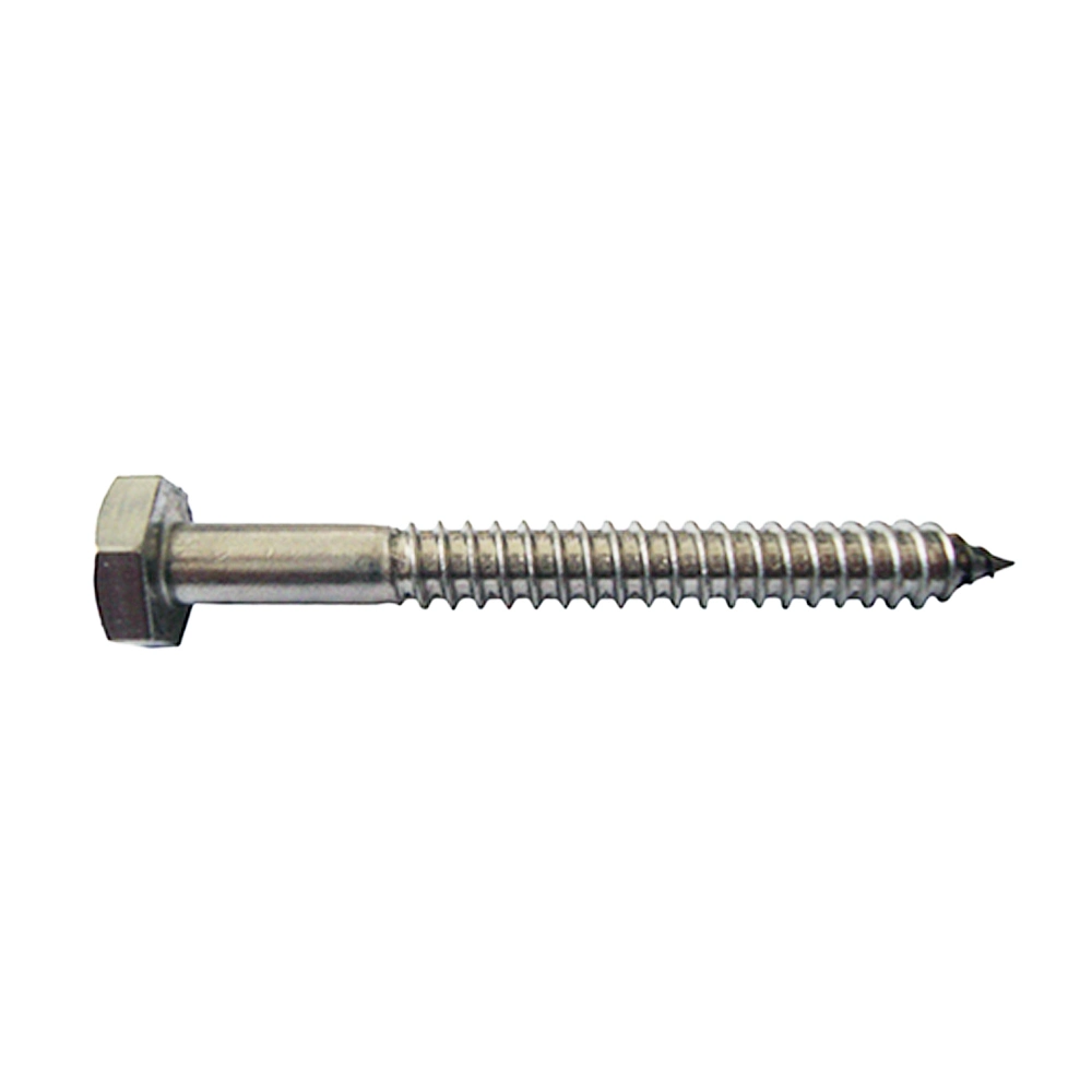 High Quality Stainless Steel DIN571 Hex Head Self Tapping Wood Screw