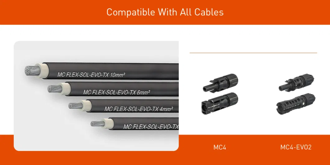 [ Longi Canadian Solar ] Staubli Mc4 Solar Panel Connector IP68 2.5mm 4mm 6mm 10mm Plastic Cable Connector