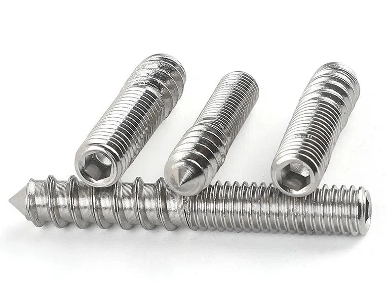 Double Thread Bolt with Six Lobe Head Stud Automotive Car Fastener Fixing Fitting Stud Self Tapping and Machine Thread /Torx Driver Stud Auto Spare Parts