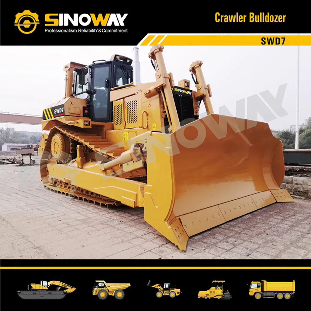 Sinoway Types of Bulldozer 230HP Mini Bulldozer Crawler for Sale