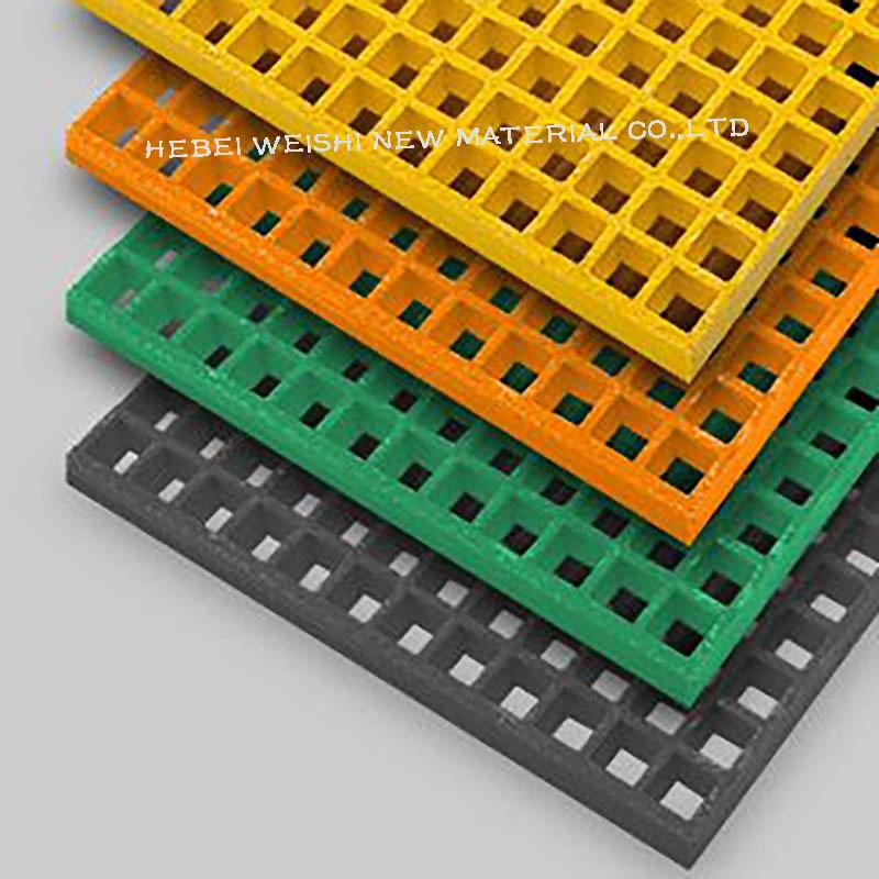 Anti Slip Molded Composite 50*50*15 Fiberglass Grating