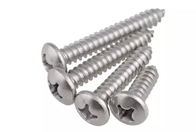 Yellow/White Zinc Plated Nickel Plated Dacromet Ruspet Coating Self Tapping Screw