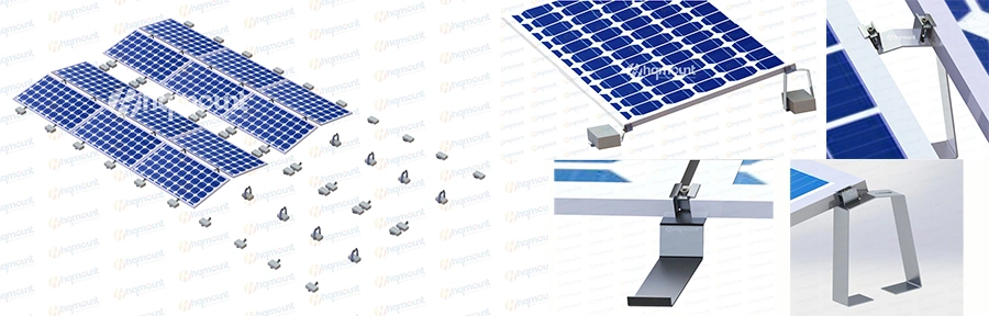 Solar Bracket One Row with Landscape PV Mounting System for Ballast Type