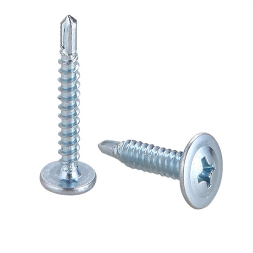 Good Quality Truss Wafer Head White Zinc Plated Self Drilling Screw Self Tapping Screw