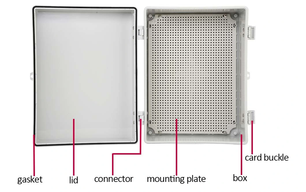 ABS Plastic Snap Electrical Enclosure Box Control Junction Box 300*300*180mm Waterproof Photovoltaic Distribution Box