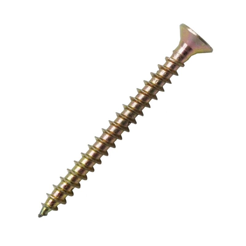 Yellow Zinc Plated Self Tapping Wood Screw Chipboard Screw