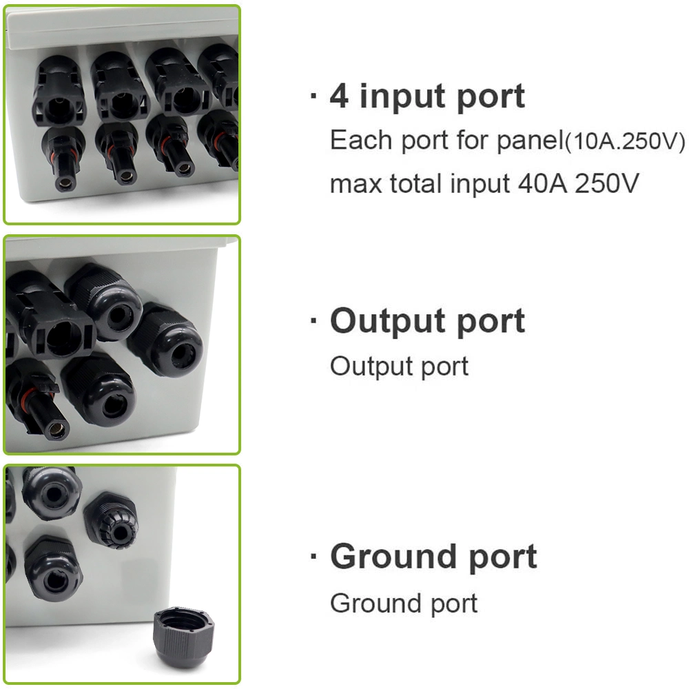 Moreday Solar Photovoltaic DC Product Combiner Box IP65 Waterproof Electrical Switch Solar Junction Box for Sola