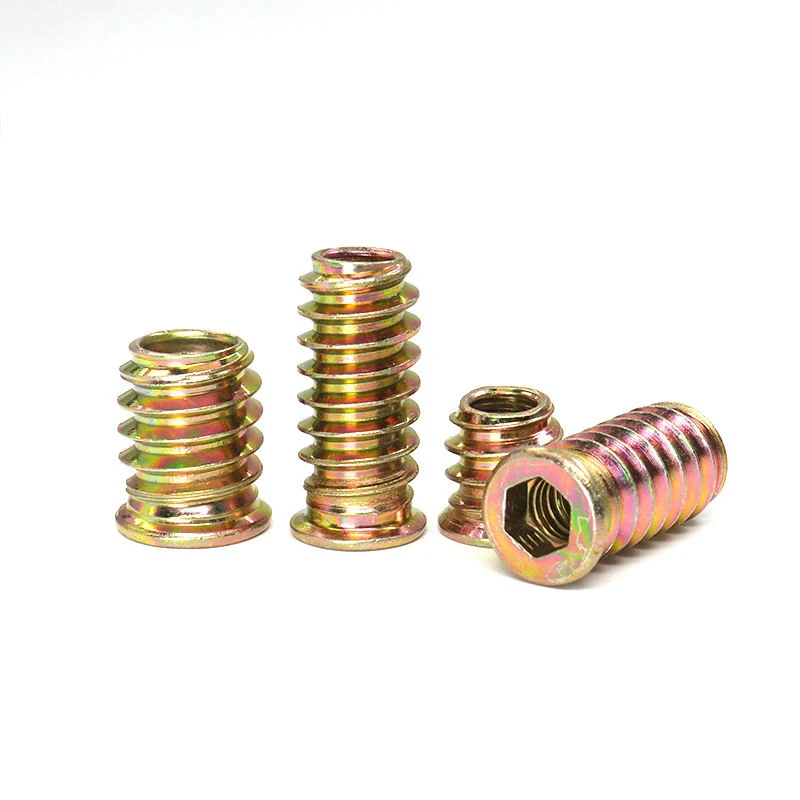 Brass Flange Slotted Self-Tapping Threaded Insert Nut