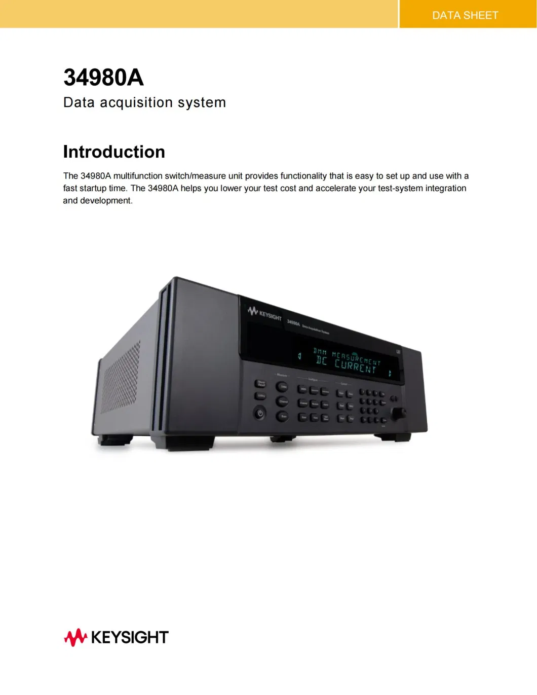 Agilent 34921A 40-Channel Armature Multiplexer for 34980A High Density