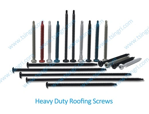 TGR/Tsingri Flat Pan Head Deck Timber Self Threading Tapping Screws For Wood Sheet Metal