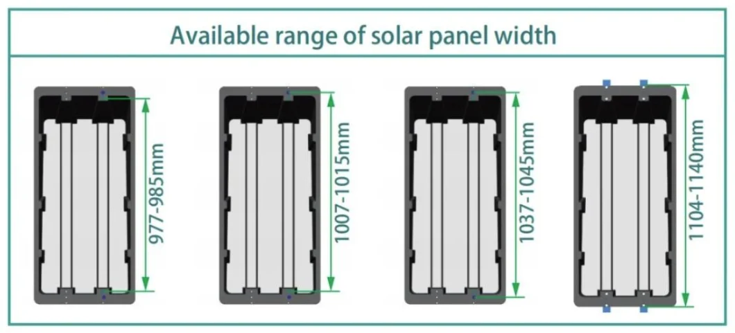 Plastic Solar Panel Mounting System PV Support Ballasted for Flat Roof System