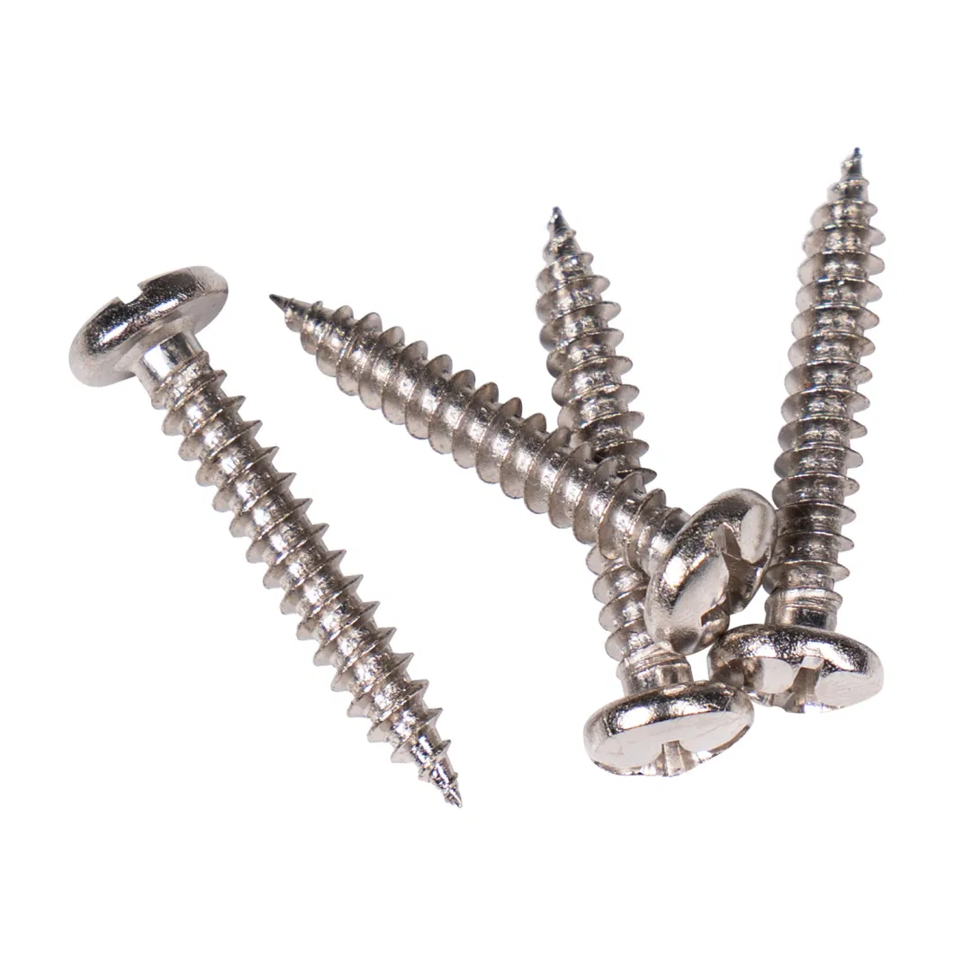 Factory Produce M2 Cross Round Head Tail Cutting Self Tapping Screw