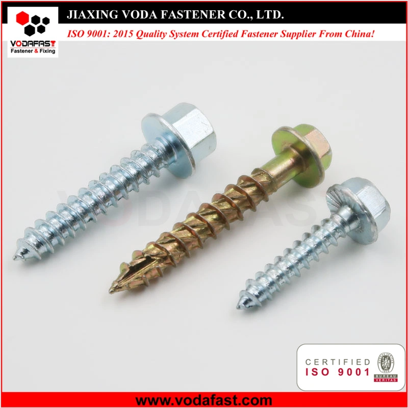 Vodafast Hex Washer Head Self Tapping Screw Yellow Zinc Plated