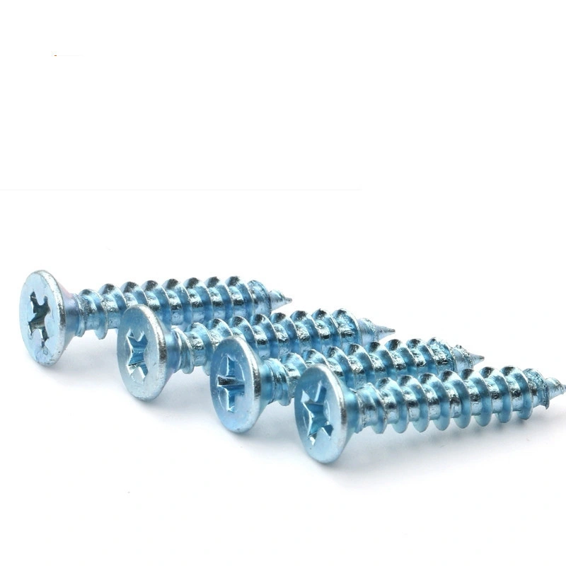 Zinc Plated M1 M1.2 M1.4 M1.5 M1.7 M2 M2.3 M2.6 M3 M3.5 M4 Phillips Self-Tapping Screws Flat Head Self Tapping Screws