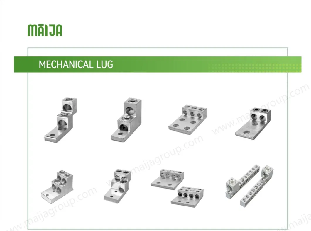 Mechanical Aluminum Dual-Rated Lugs Two Conductors One Hole Double Grounding Lugs