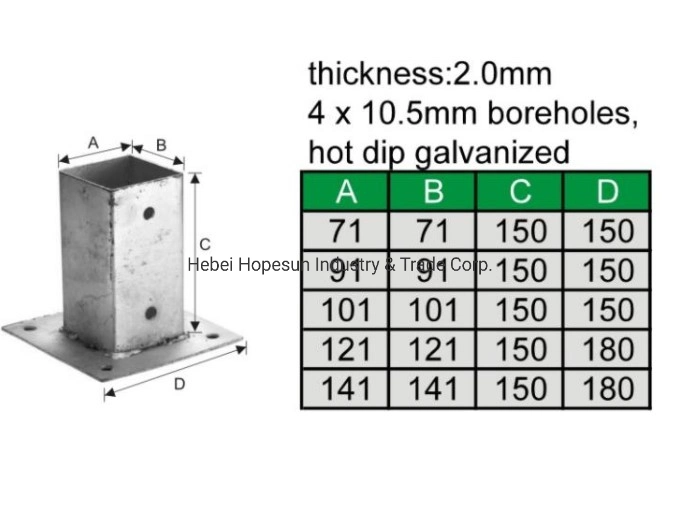 Galvanized Outdoor Steel Fence Post Spike Pointed Pole Anchor Ground Screw