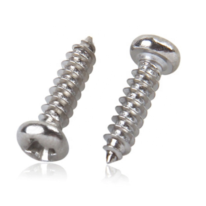 M1.6-M8 Cross Pan Head Washer 8.8 Long Thread Zinc Plated Self Tapping Screw