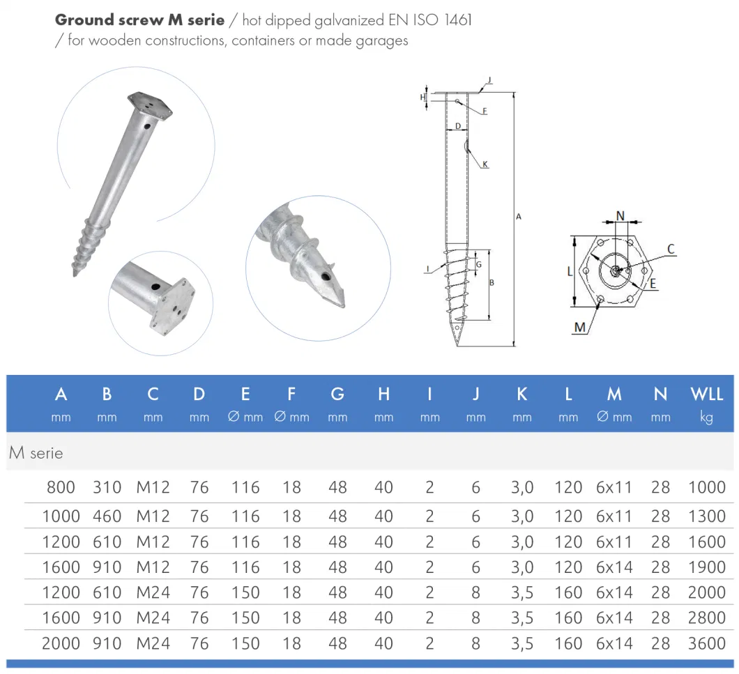 Galvanized Steel Ground Screw Pile Galvanized No Dig Ground Screw Pole Anchor