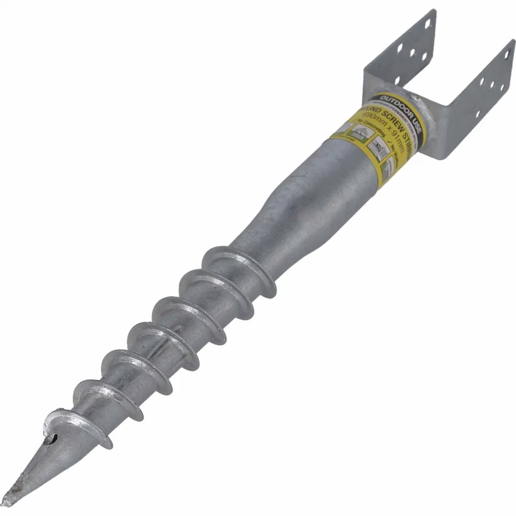 Hot Dipped Galvanised Ground Screw Screw in Foundation