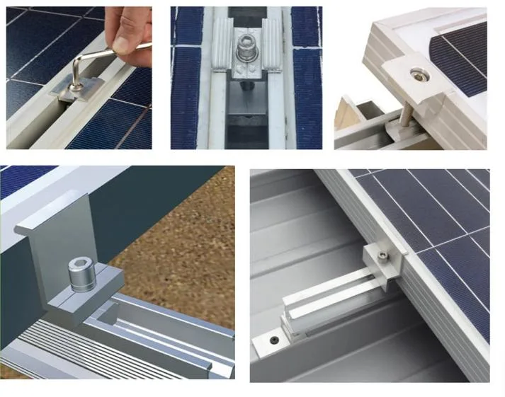 Photovoltaic Bracket Aluminum Alloy Medium Clamp