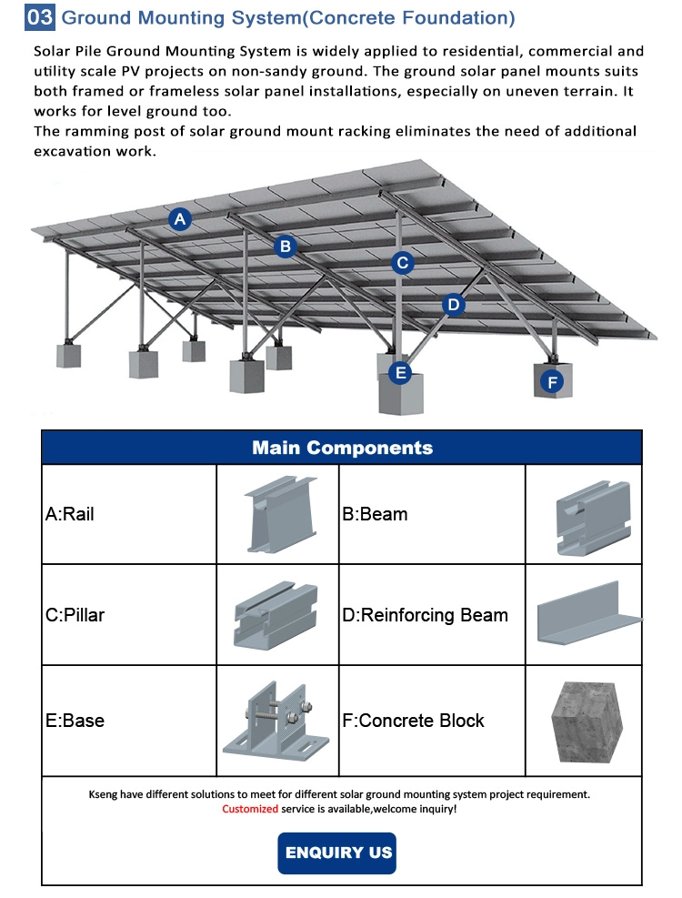 Ground Mount Solar Racking Systems Aluminum Solar Mounting System Ground Solar Panel Support