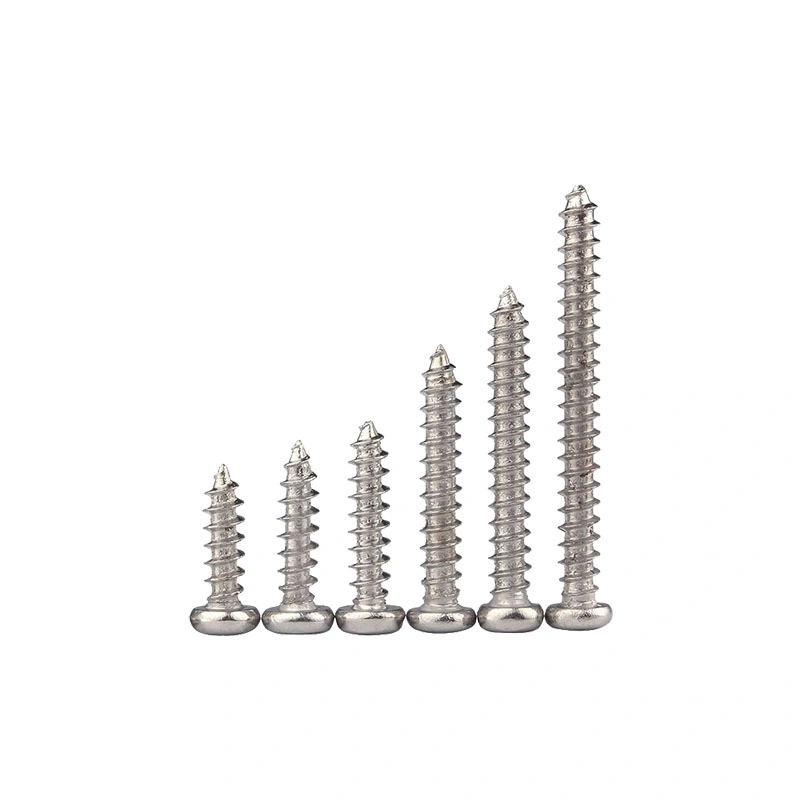 Stainless Steel Self-Tapping Cross Round Head Self-Tapping Pointed Tail Screw