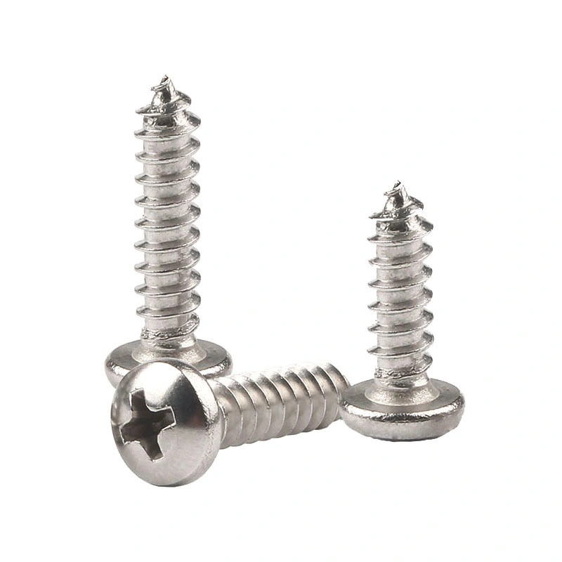 Stainless Steel Self-Tapping Cross Round Head Self-Tapping Pointed Tail Screw