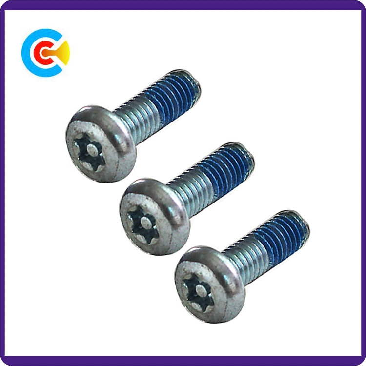 GB/DIN/JIS/ANSI Carbon-Steel/Stainless-Steel Hexagon Flat Head Dispensing Anti-Loose Screws for Bridge