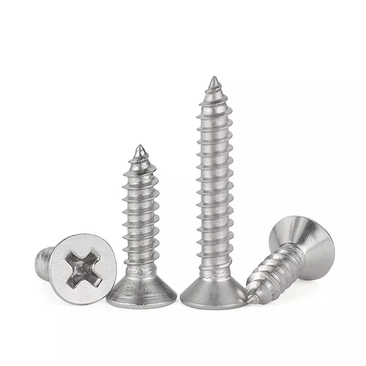 Countersunk Round Head Screw Wood Screws Self Drilling Steel Stainless Surface Zin Metal Self-Tapping Screw M4