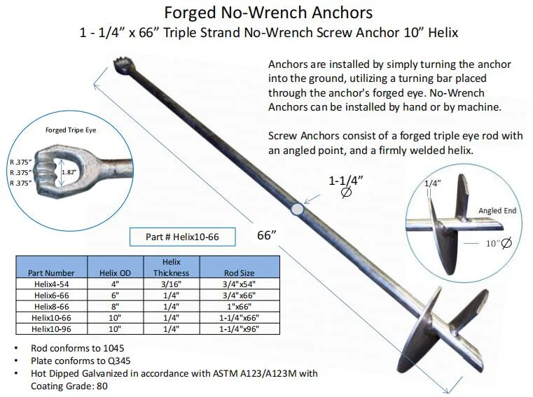 Deep Foundation Steel Solid Square Hub Helix Power Driven Anchor Helical Pile