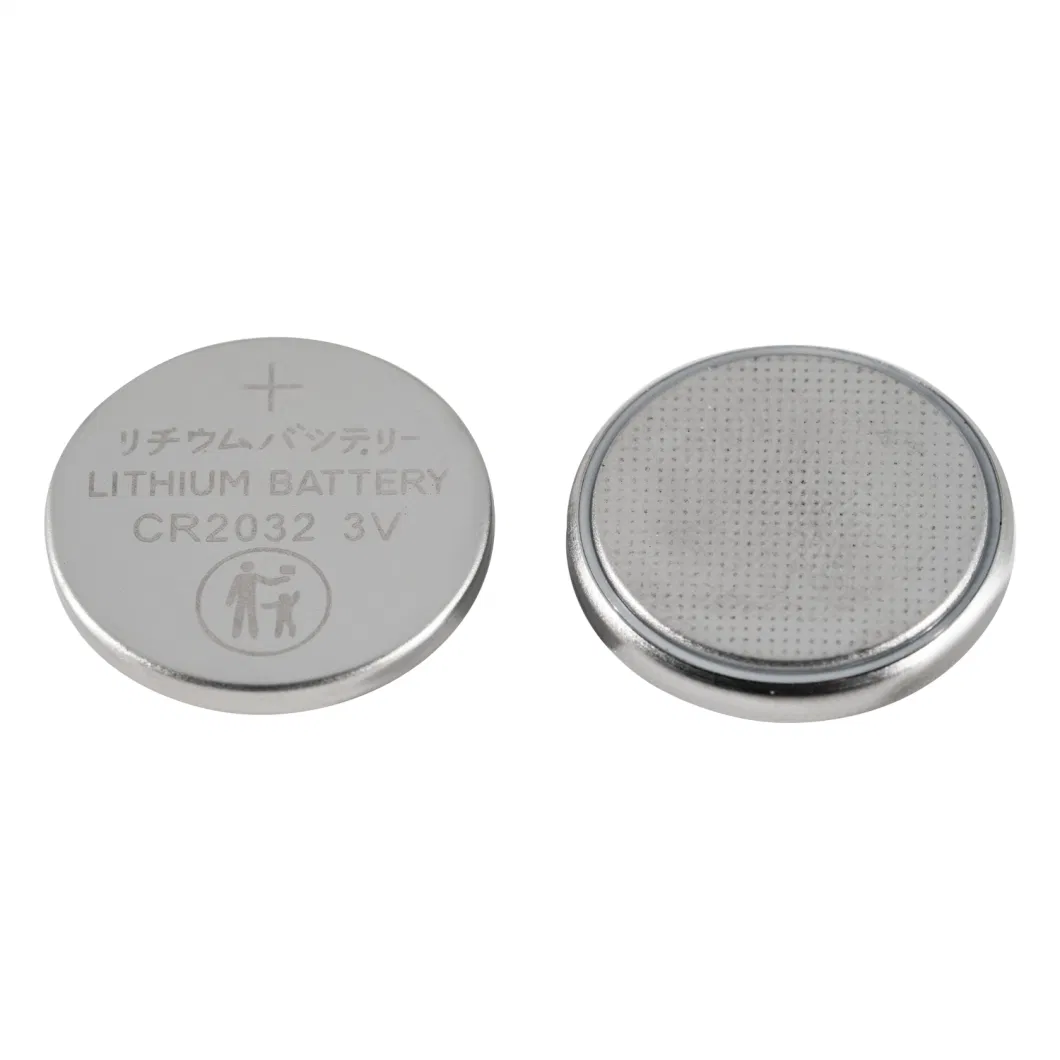 Customize Brand Logo 3V Cr2032 No Rechargeable Button Coin Cell Lithium Battery