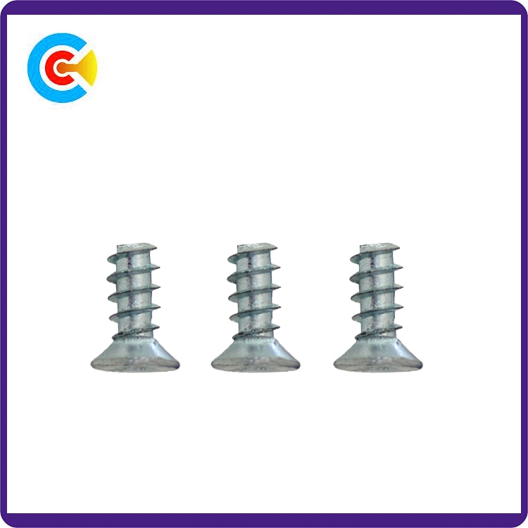 Carbon Steel4.8/8.8/10.9 Fastener Flower Countersunk Head Self-Tapping Screws for Kitchen/Cabinet/Furniture