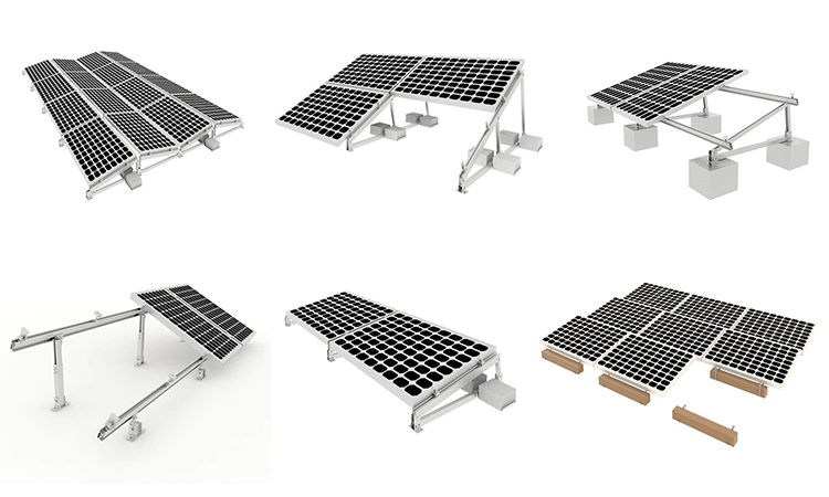 Best Design Solar Panel Flat Roof Mounting Solar Flat Roof Rack Mounting System